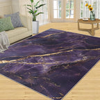 6x8 Abstract Marble Classroom Rugs - Purple-Marble Playroom Rug, Luxury Stone Pattern Carpet Area Rug for Girls Bedroom Kids Room Basement Office Classroom