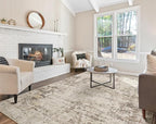 9x12 Area Rug Living Room Rugs - Washable Neutral Modern Abstract Soft Thin Large Rug Indoor Floor No Slip Rug Carpet for Bedroom Under Dining Table Home Office Decor - Dark Brown