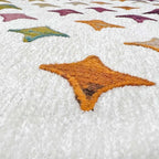 Alfa Rich 4x6 Moroccan White Area Rugs for Living Room Bedroom Decor Washable Cotton Pet Friendly