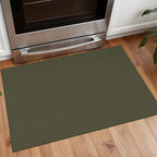 Small Braided Rugs 2x3 Ft Area Rugs for Entryway Boho Washable Rug Throw Rugs with Rubber Backing Cotton Woven Door Mat Indoor Entrance Front Door Rugs for Foyer Bathroom Kitchen, Dark Green