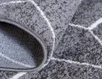 Unique Loom Trellis Frieze Collection Area Rug - Geometric (5' Octagon, Dark Gray/ Ivory)