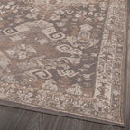 LUXE WEAVERS Moroccan Floral Beige 5x7 Area Rug for Living Room
