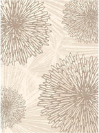 WITSHOCK 9x12 Area Rugs for Living Room: Beige Floral Washable Rugs for Bedroom Dining Room Office Nursery Modern Non-Slip Stain Resistant Low Pile Home Decor（Beige/Brown,9'x12'）