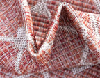Unique Loom Outdoor Trellis Collection Area Rug - Tribal Trellis (4' 1" x 6' 1" Rectangle, Rust Red/ Ivory)