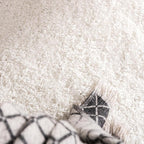 Unique Loom Solid Shag Collection Area Rug (3' 3" x 5' 3" Rectangle, Snow White)