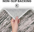 2x6 Modern Abstract Runner Rug for Hallways, Brown Green Black White Super Soft Hallway Decor Kitchen Rugs with Non-Slip, Non-Shedding Washable Rug for Entryway Bedroom Indoor