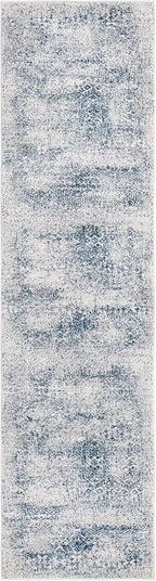 Unique Loom Finsbury Collection Area Rug - Sarah (2' x 8' Runner, Blue/ Ivory)