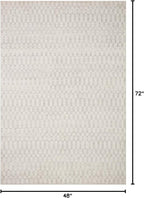 Loloi Kamala Collection KAM-05 Ivory/Grey 4'-0" x 6'-0" Accent Rug