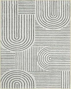 Lahome Abstract 9x12 Area Rugs for Living Room Bedroom, Soft Washable Rugs 9x12, Ultra-Thin Non-Slip Modern Dining Room Rug Non-Shedding Accent Carpet for Office, Grey/Beige