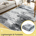 COMSLE Door Mat Soft Absorbent Indoor Front Entryway Rug Machine Washable Entrance Mats for Muddy Paws Non Slip Throw Rugs 32" x 48" Doormat for Inside Foyer Bedroom - Gray