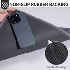 Front Door Mat 31''x47'', Non Slip Absorbent Muddy Dirt Resist Washable Low-Profile Indoor Doormat, Welcome Entryway Door Mats, Grey