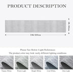 Lahome Moroccan Washable Rug Runner 2x10 Non-Slip Runner Rug for Kitchen Stain Resistant Grey Carpet Runners for Hallway 10 Ft, Modern Geometric Print Soft Floor Carpet for Bathroom Entryway Foyer