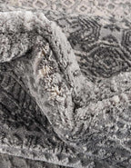 Unique Loom Finsbury Collection Area Rug - Sarah (2' x 8' Runner, Gray/ Ivory)