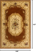 Rugs.com Chateau Collection Rug – 10' x 16' Brick Red Medium Rug Perfect for Living Rooms, Large Dining Rooms, Open Floorplans