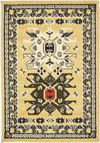Unique Loom Taftan Collection Border Geometric Tribal Inspired Design Area Rug (2' 2 x 3' 0 Rectangular, Gold/ Gray)