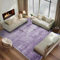 Abstract 6x9 Area Rug for Living Room Dining Room Home Office Bedroom Purple Grey
