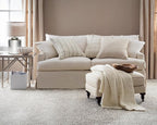 Dash and Albert Temple Wool Area Rug - 5' x 8' Taupe Geometric Hand Micro Hooked Accent Rug - Durable, High Traffic Areas Hallway, Living Room, Stairs