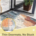 COMSLE Door Mat Soft Absorbent Indoor Front Entryway Rug Machine Washable Entrance Mats for Muddy Paws Non Slip Throw Rugs 20" x 32" Doormat for Inside Foyer Bedroom - Yellow