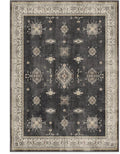 RUGGABLE Washable Vintage Area Rug – Verena Dark Wood 5x7, Stain-Resistant, Non-Slip – Medium Machine Washable Rugs for Living Room, Bedroom, Hallway, Entryway & Office–with Standard Pad