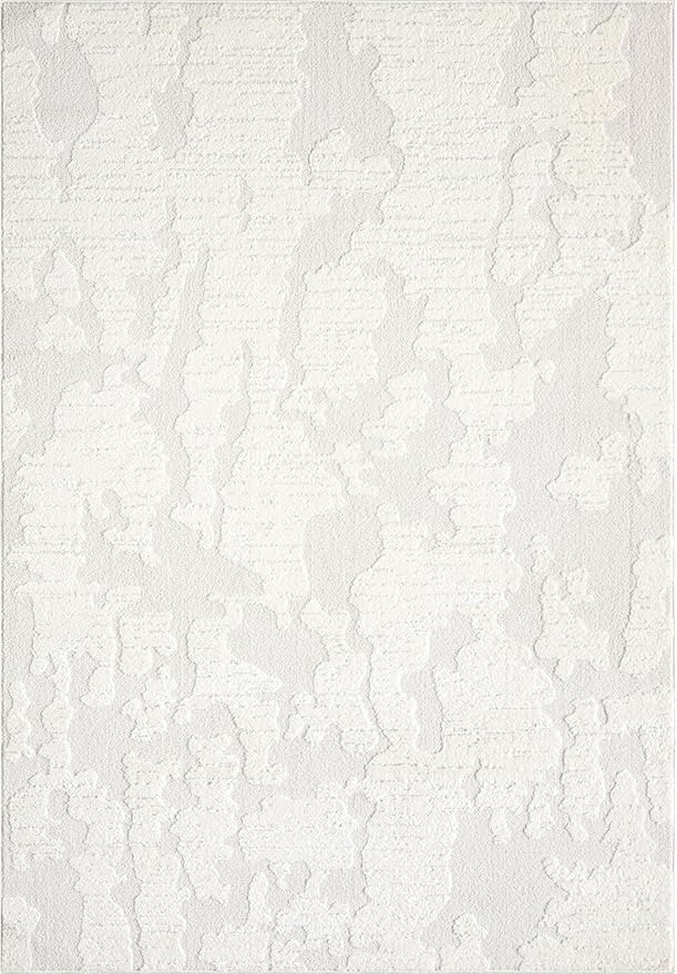 Abani Nomad Cream Area Rug 8' x 10' for Living Room, Bedroom - Abstract Pattern - Durable & Easy to Clean