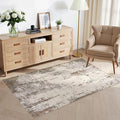 3x5 Area Rug Living Room Rugs - Washable Neutral Modern Abstract Soft Thin Rug Indoor Floor No Slip Rug Carpet for Bedroom Under Dining Table Home Office Decor - Brown/Grey/Beige