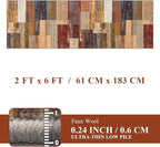 YIHOUSE Brown Runner Rug 2x6 for Hallway, Farmhouse Rugs Washable,Vintage Burgundy Carpets,Burnt Orange Area Rug Non Slip,Geometric Boho Rug for Kitchen
