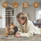 Bavni Area Rug 3x5, Non-Slip Washable Rugs for Living Room Office, Boho Distressed Printed Rug, Low Pile Foldable Decorative Carpet for Bedroom Kitchen Office, Olive Green