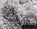 Unique Loom Solid Shag Collection Area Rug (3' 3" Square, Cloud Gray)