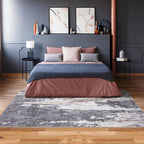 LUXE WEAVERS Euston Collection Gray-Gray 2x7 Modern Abstract Area Rug
