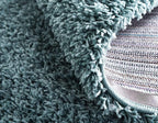 Unique Loom Solid Shag Collection Area Rug (2' 7" x 10' Runner Light Slate Blue)