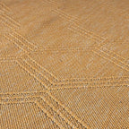 LUXE WEAVERS Modern Farmhouse Yellow 6x9 Washable Area Rug, Anti-Slip Diamond Pattern Carpet