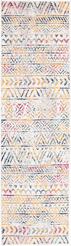 Rugshop Geometric Boho Perfect for high Traffic Areas of Your Living Room,Bedroom,Home Office,Kitchen Runner Rug 2' x 7' Multi