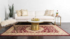 Unique Loom Versailles Collection Traditional Classic Medallion Floral Motif Area Rug (9' 0 x 12' 0 Rectangular, Burgundy/ Ivory)