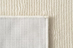 Revival Rugs Stripe 2'7"x9' Machine Washable Runner Rug for Hallway Entryway - 100% Recycled Oeko-TEX Certified, Medium Pile, Beige, Cream