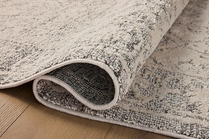 Loloi Magnolia Home by Joanna Gaines Gigi Collection GIG-02 Ivory/Stone 4'-0" x 6'-0" Accent Rug