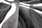 GLORY RUGS Modern Area Rug Swirls Carpet Bedroom Living Room Contemporary Dining Accent Sevilla Collection 4816A… (Grey, 8'x10')