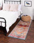 Unique Loom Isabella Collection Area Rug - Rossellini (2' 7" x 16' 5" Runner, Rust Red/ Beige)