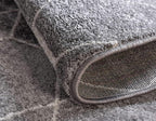 Unique Loom Trellis Frieze Collection Area Rug - Geometric (5' Square, Light Gray/ Ivory)