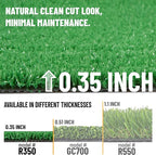 Ottomanson Artificial Grass Turf 2'7" x 42' Indoor Outdoor Faux Grass Rug with Drainage Holes, Customizable with Extra Long Size Options, Perfect for Patio Lawn Balcony Weddings Photoshoot Backdrop