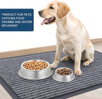 OLANLY Front Door Mat Indoor Outdoor Entrance, Waterproof Heavy Duty Doormat, Fade Resistant, Low Profile, Easy Clean Patio Porch Welcome Floor Mats for Entry, 35x30, Light Gray
