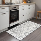 Small Area Rug 2x3ft Entryway Rug Non-Slip Washable Area Rugs Indoor Door Mat, Vintage Boho Faux Wool Carpet Kitchen Runner Rugs with Rubber Backing for Bedroom, Kitchen, Room Entryway