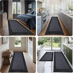 Machine Washable Kitchen Rug 32" x 48", Non Slip Indoor Door Rug, Absorbent Entrance Runner Rug for Bedroom, Hallway, Bathroom, Floor