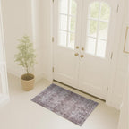 Turkish Rug. Washable Vintage Oriental Antique Inspired Traditional Doormat Small Modern Area Rugs Luxury Entryway Entry Bedroom Bathroom Kitchen (397CB, 2' x 3')