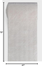 Well Woven Custom Size Hallway & Stair Runner- Harlow Pompeii Ivory 27 Inches Wide x 6 Feet Long Runner (27" x 6') Runner Rug - Modern Chevron Pattern, Ultra-Soft, Easy-Clean