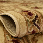 Rugs.com Chateau Collection Rug – 8' x 11' Cream Medium Rug Perfect for Living Rooms, Kitchens, Entryways