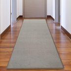 Custom Made Runner Rug Low Pile with Rubber Backing for Kitchen Foyer Hallway Entry Choose Your Length Size 31 Inch Wide Solid and Plain Beige Color (5 feet x 31 Inch)