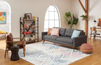 SAFAVIEH Area Rug 12x15 - Tulum Collection - Large - Ivory & Blue, Moroccan Boho Tribal Design, Non-Shedding & Easy to Clean, Ideal for Living Room, Bedroom, Dining Space (TUL272C)