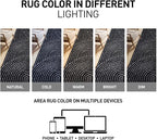 Rugshop Circles Arch Shag Area Rug Anthracite Dark Gray 2' x 3' Ideal for Entryways, Kitchens, or Small Spaces