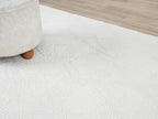 Adel Modern Area Rug for Living Room, 4x6 Rustic Distressed Abstract Cream Neutral Rug, Medium Pile Stain Resistant Carpet for Bedroom, Dining Room or Kitchen (4' x 6', Cream)