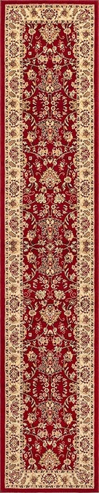Unique Loom Sialk Hill Collection Area Rug - Washington (2' 7" x 13' 1" Runner Burgundy/Cream)